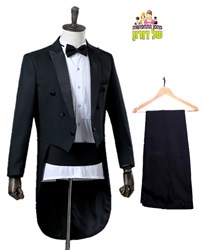 חליפת טוקסידו שחור + מכנסיים