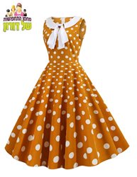 שמלת וינטג שנות ה  60 - חומה