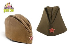 כובע חייל רוסי סובייטי עם הכוכב האדום