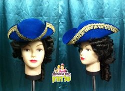 כובע פיראט - צרפתי כחול