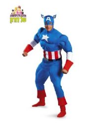תחפושת קפטן אמריקה עם שרירים
