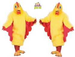 ‏‏זוג בובות ענק תרנגולת צהובה