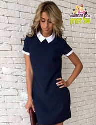 ‏‏שמלה קייצית אלגנטית עם צווארון