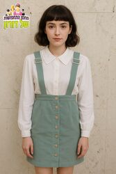 חצאית כתפיות וינטג'