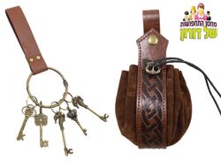 נרתיק וצרור  מפתחות - אביזרים לפיראט