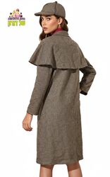 מעיל וכובע בלשים נשי