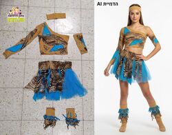 תלבושת רקדנית ג'ונגל