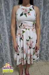 שמלת רטרו רומנטית ורד בהיר