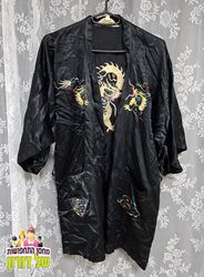 חלוקי סאטן בסגנון קימונו דרקונים