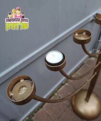 חנוכית זהב גדולה - 1.20 מטר