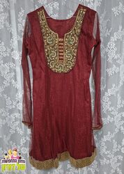 ‏‏‏‏שמלת מהרג'ה בורדו מלכותית