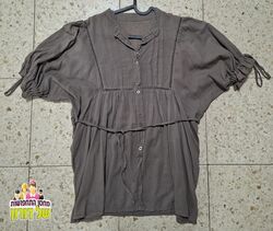 חולצה טוניקה קצרה בעיצוב כפרי קלאסי