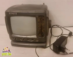 טלוויזיה מיני שחור לבן פיניטי וינטג'