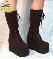 מגפי פלטפורמה חומות