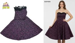 שמלת סטרפלס - רטרו שנות ה 50