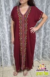 גלביה אתנית עם רקמה בסגנון שאנטי