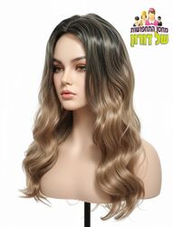 פאה ארוכה בלונד גלי גוונים